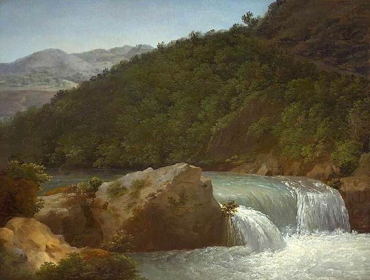 View of the Cascade of the Gorge near Allevard, Jean-Joseph-Xavier Bidauld